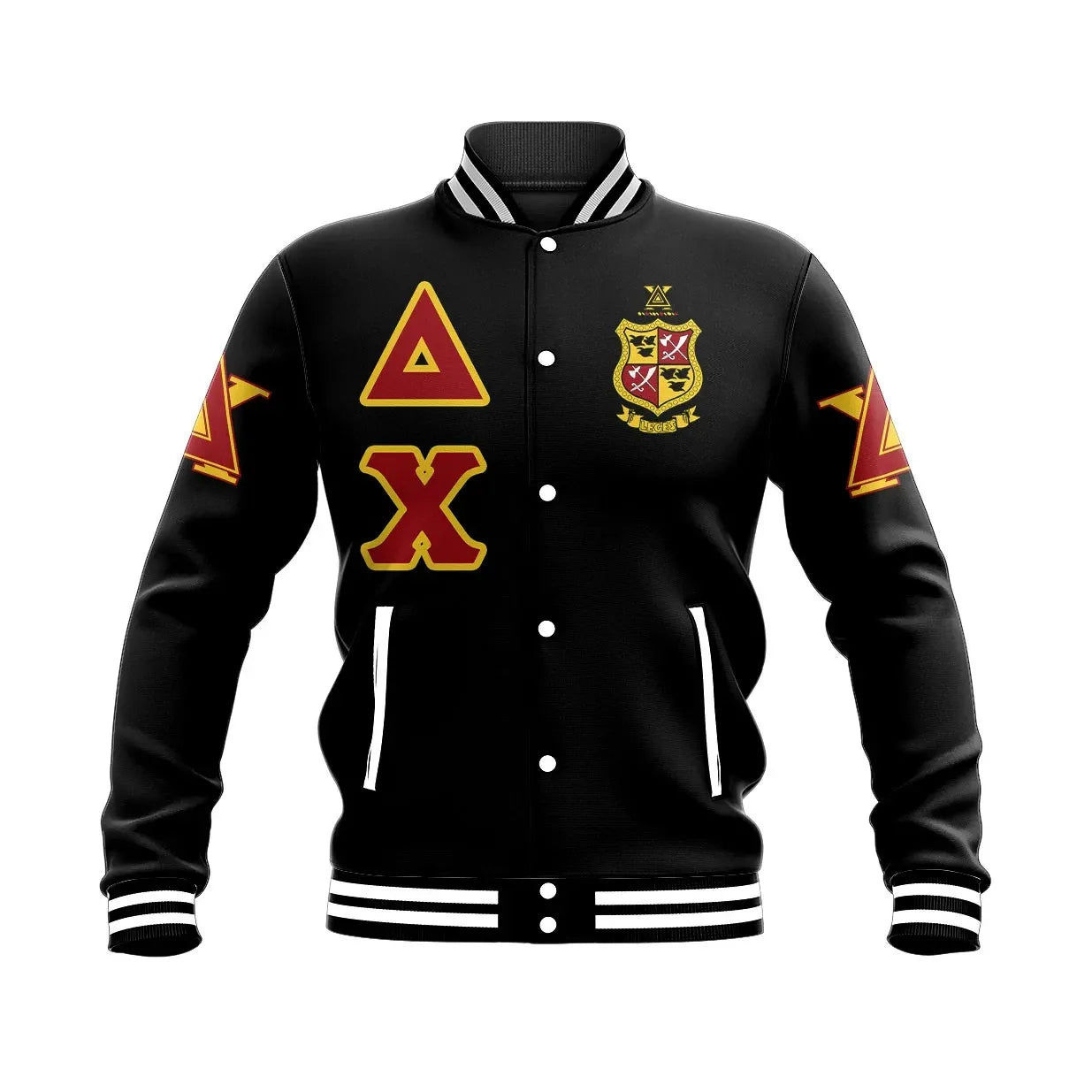 Delta Chi Letters Baseball Jacket | Africa Zone.com