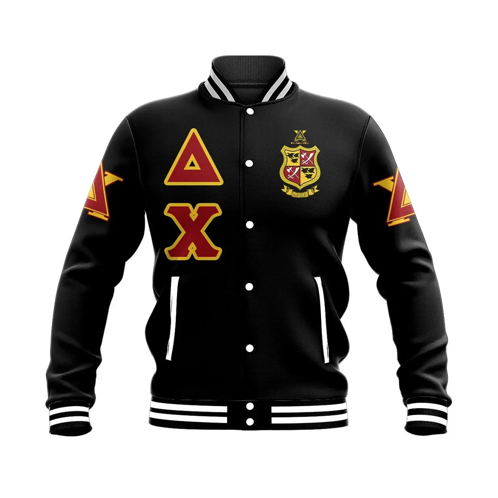Delta Chi Letters Baseball Jacket | Africa Zone.com