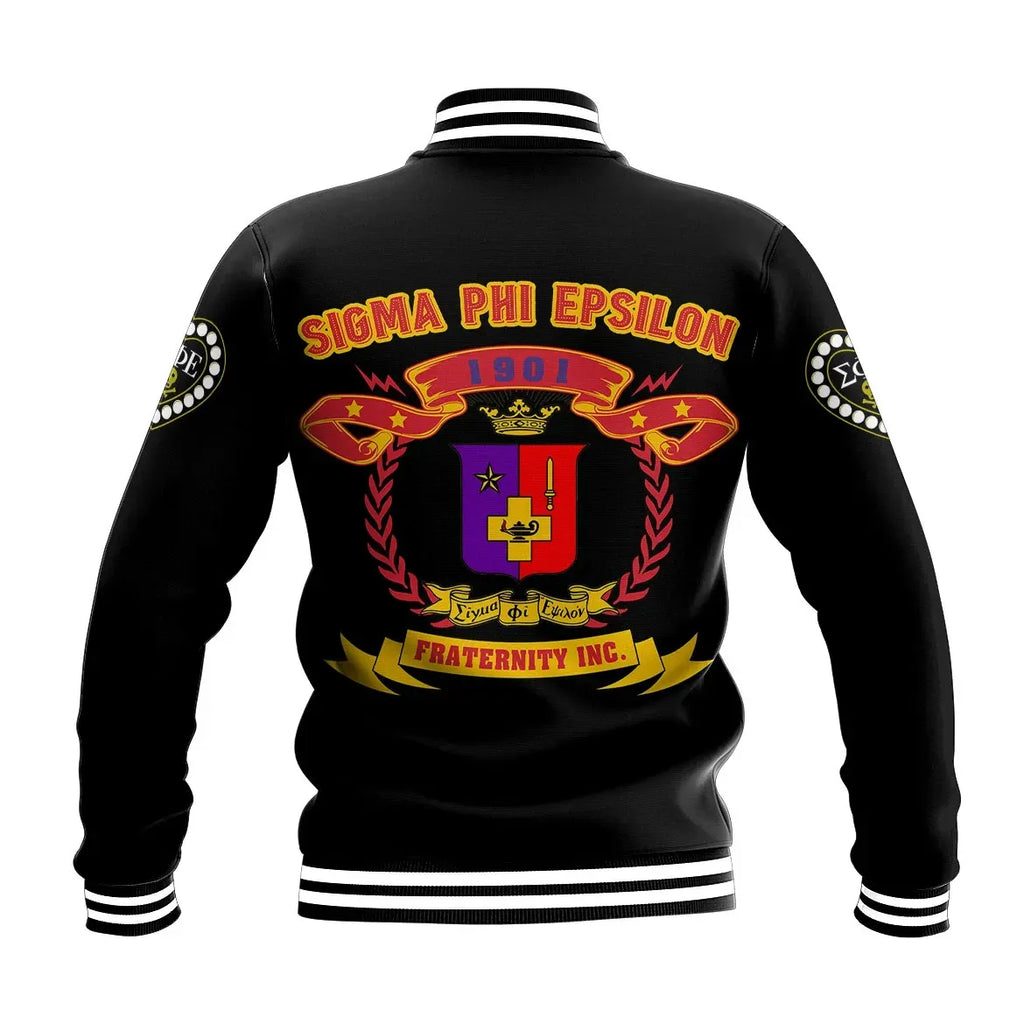 Sigma Phi Epsilon Letters Baseball Jacket