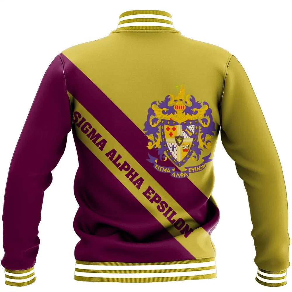 Tech Style Tech Style Sigma Alpha Epsilon Baseball Jacket A31
