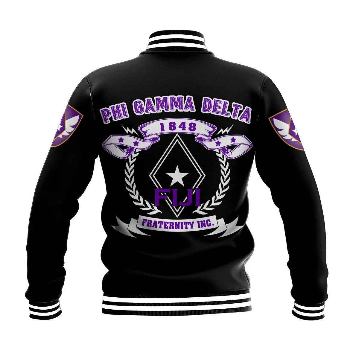 Phi Gamma Delta Letters Baseball Jacket