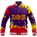 Sigma Phi Epsilon Face Style Baseball Jacket | Africa Zone.com