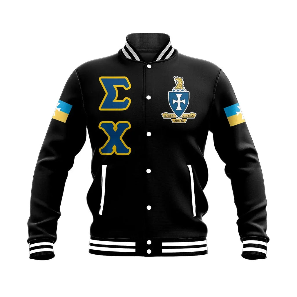 Sigma Chi Letters Baseball Jacket | Africa Zone.com