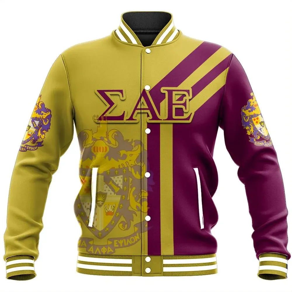 Alva Sigma Alpha Epsilon Baseball Jacket A31