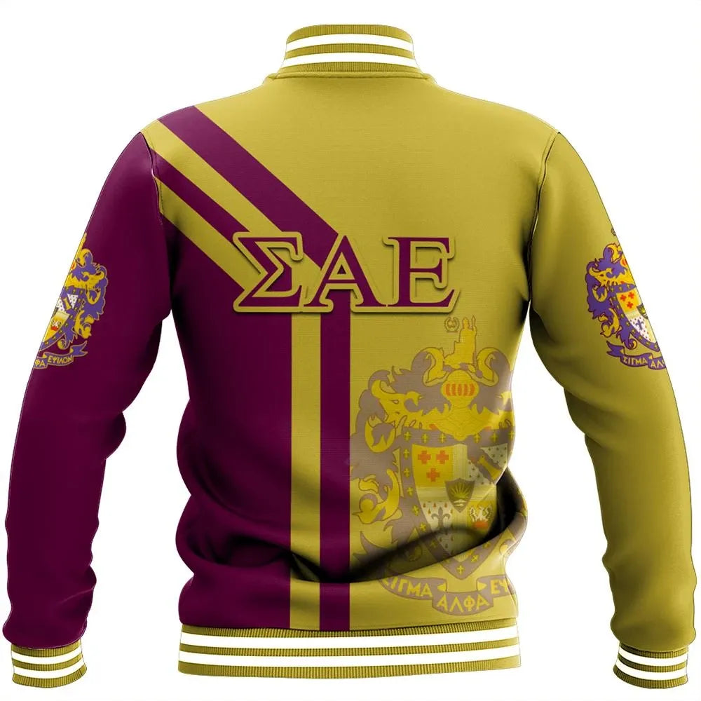 Alva Sigma Alpha Epsilon Baseball Jacket A31