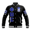 Phi Beta Sigma Letters Baseball Jacket | Getteestore.com