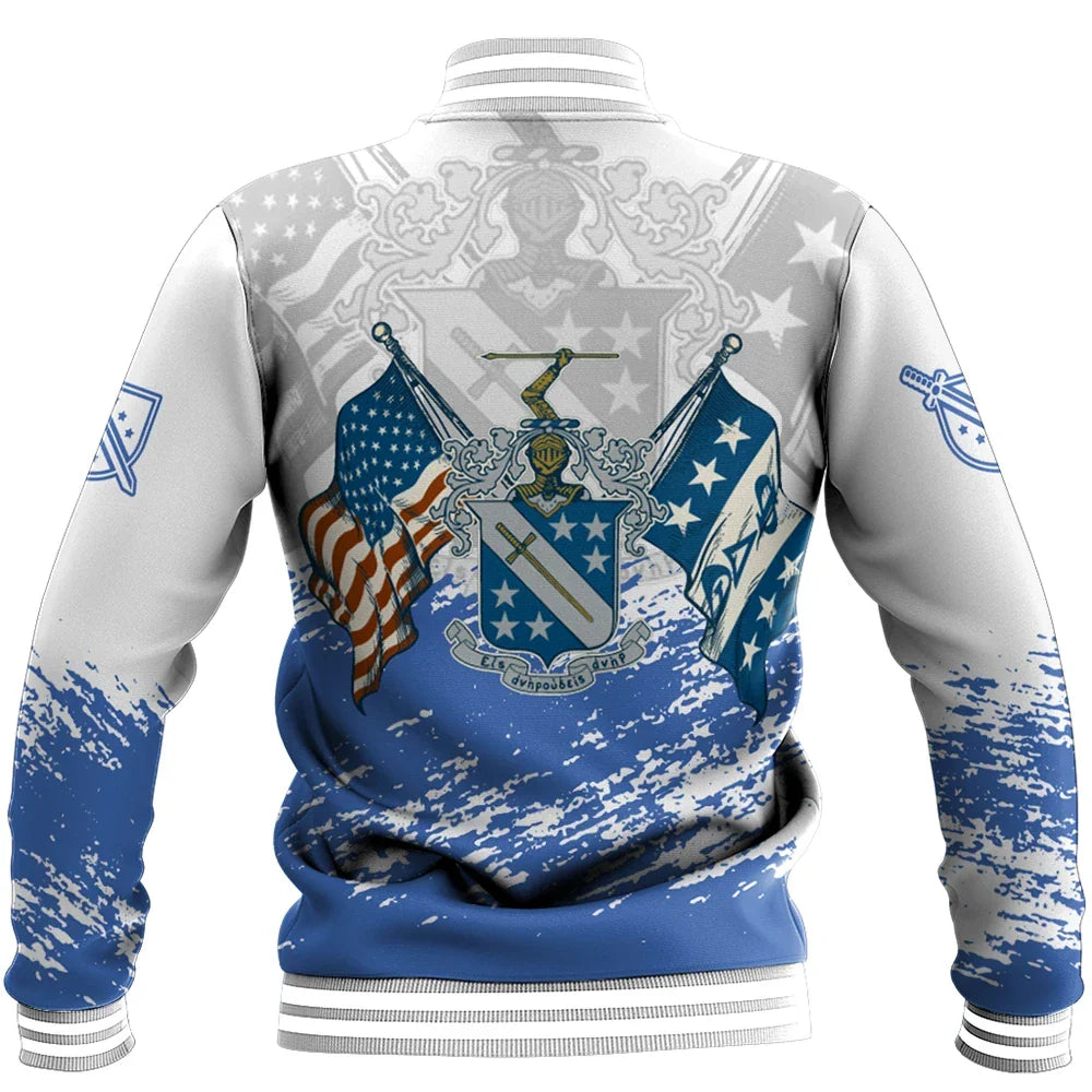 Phi Delta Theta Duo Flags Baseball Jacket