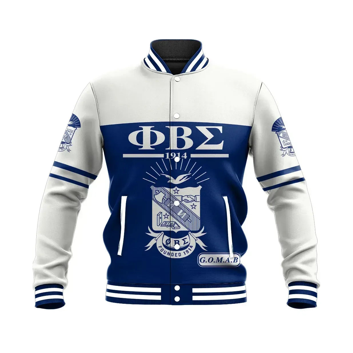 Blue Phi Beta Sigma Baseball Jacket | Africazone.store