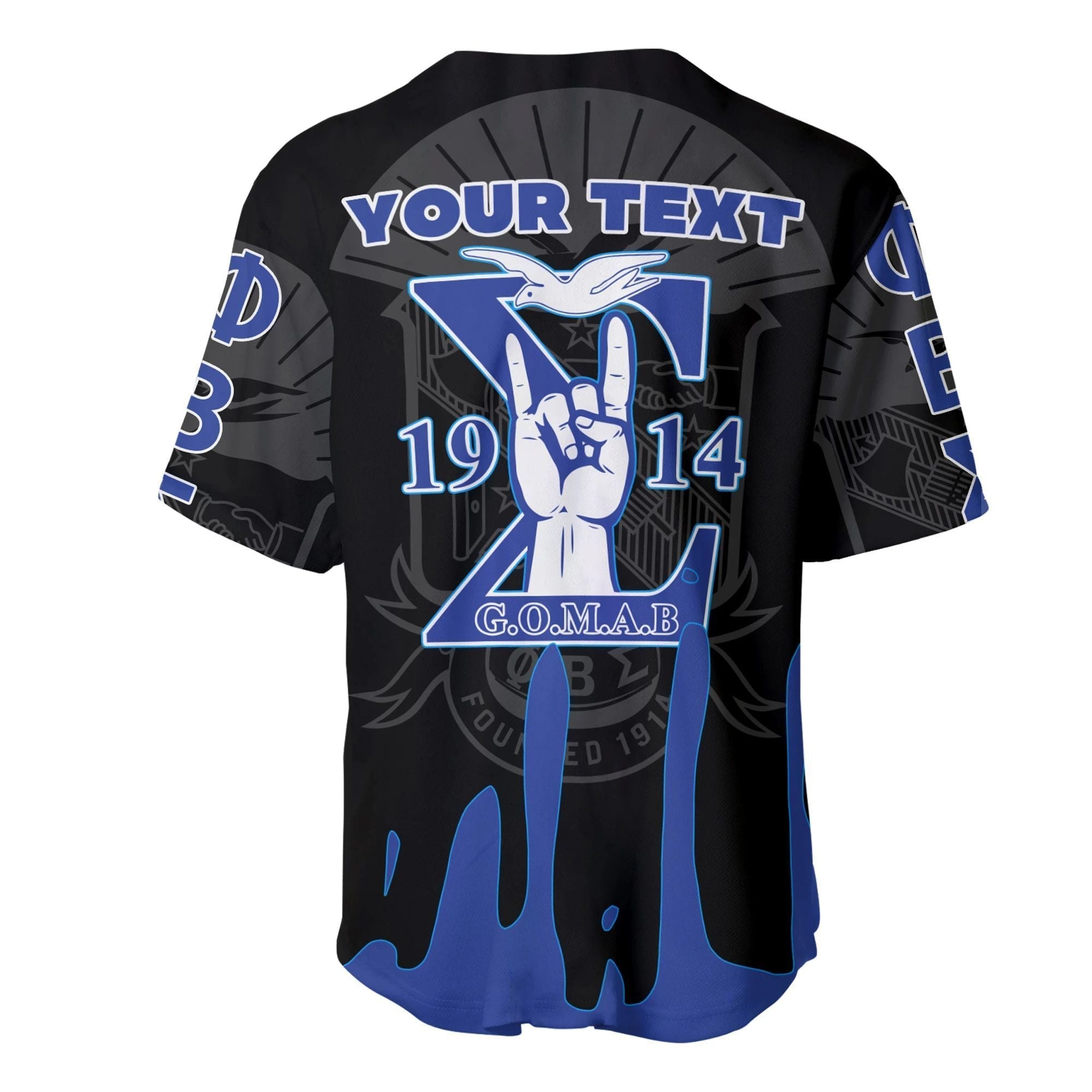Africa Zone Baseball Jersey - PHI BETA SIGMA BASEBALL JERSEYS SPECIAL STYLE A31