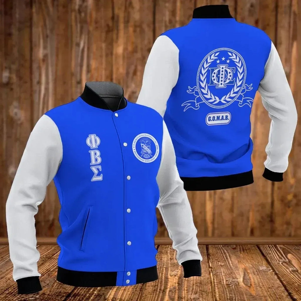 Laurel Wreath Phi Beta Sigma Baseball Jacket