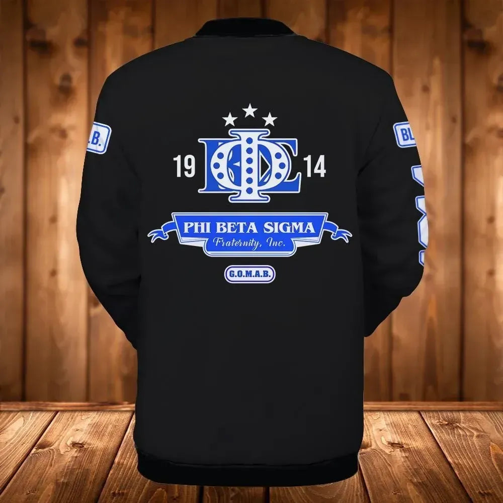 Africa Zone Jacket - Phi Beta Sigma Toan Style Baseball Jacket J5