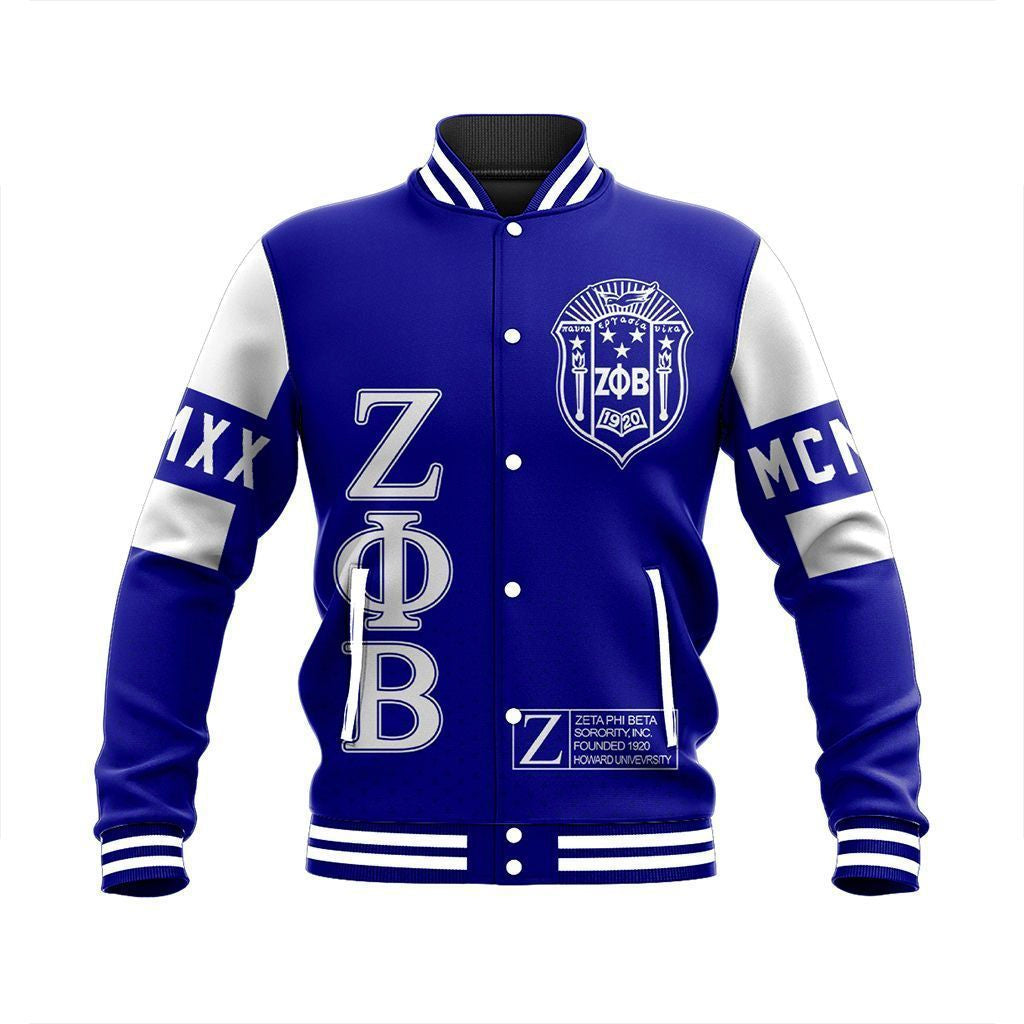MCM Zeta Phi Beta Baseball Jacket | Africazone.store