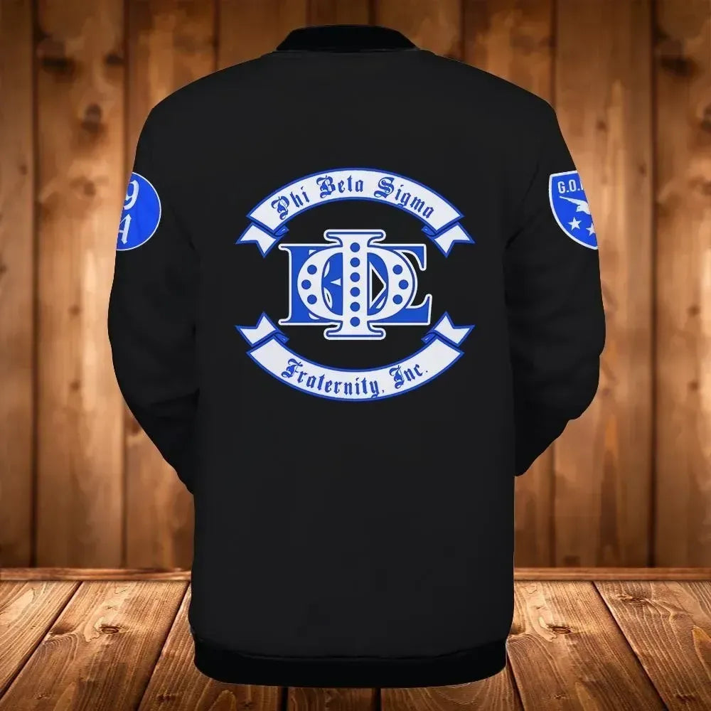 Africa Zone Jacket - PBS Phi Beta Sigma Fraternity Inc Baseball Jacket J5