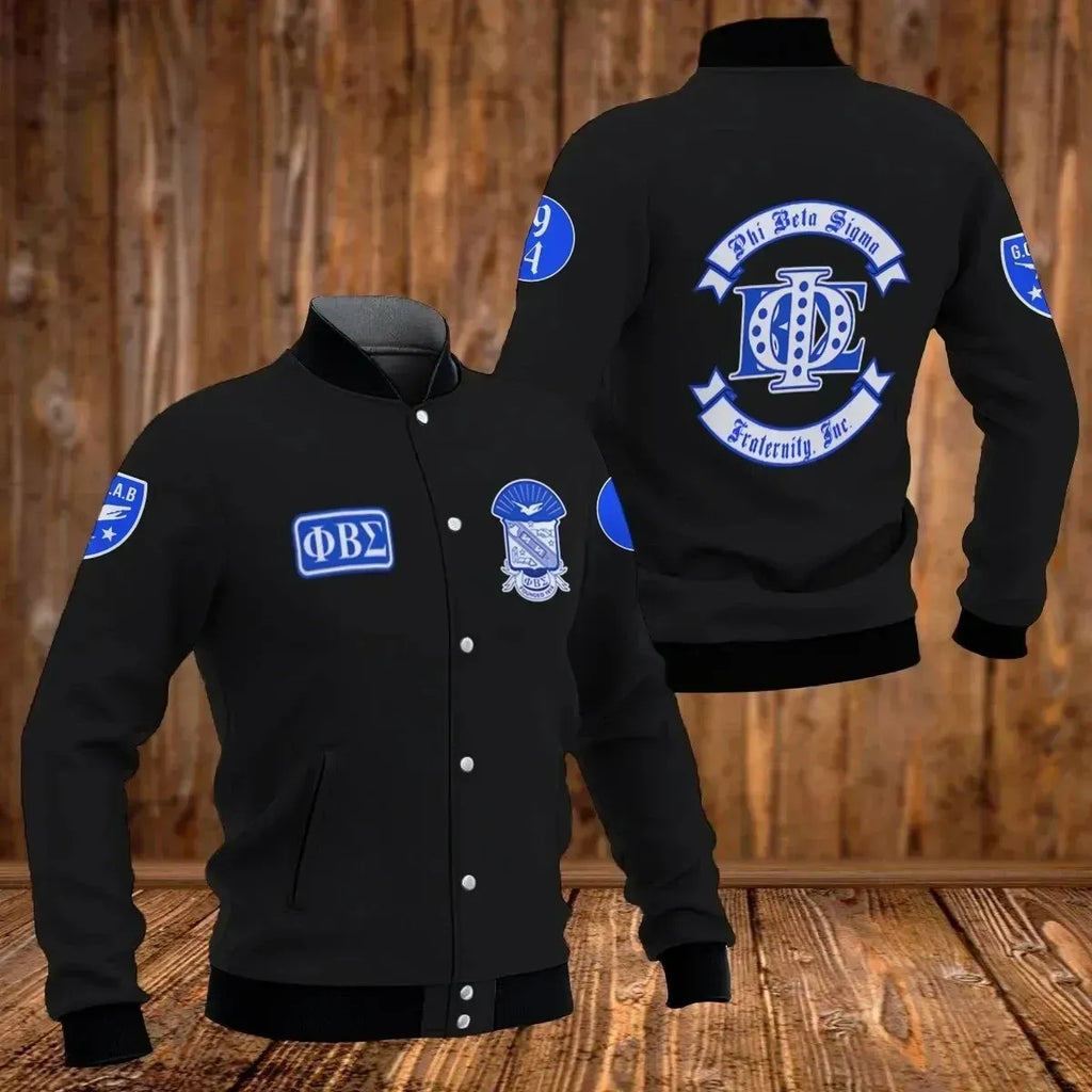 PBS Phi Beta Sigma Fraternity Inc Baseball Jacket