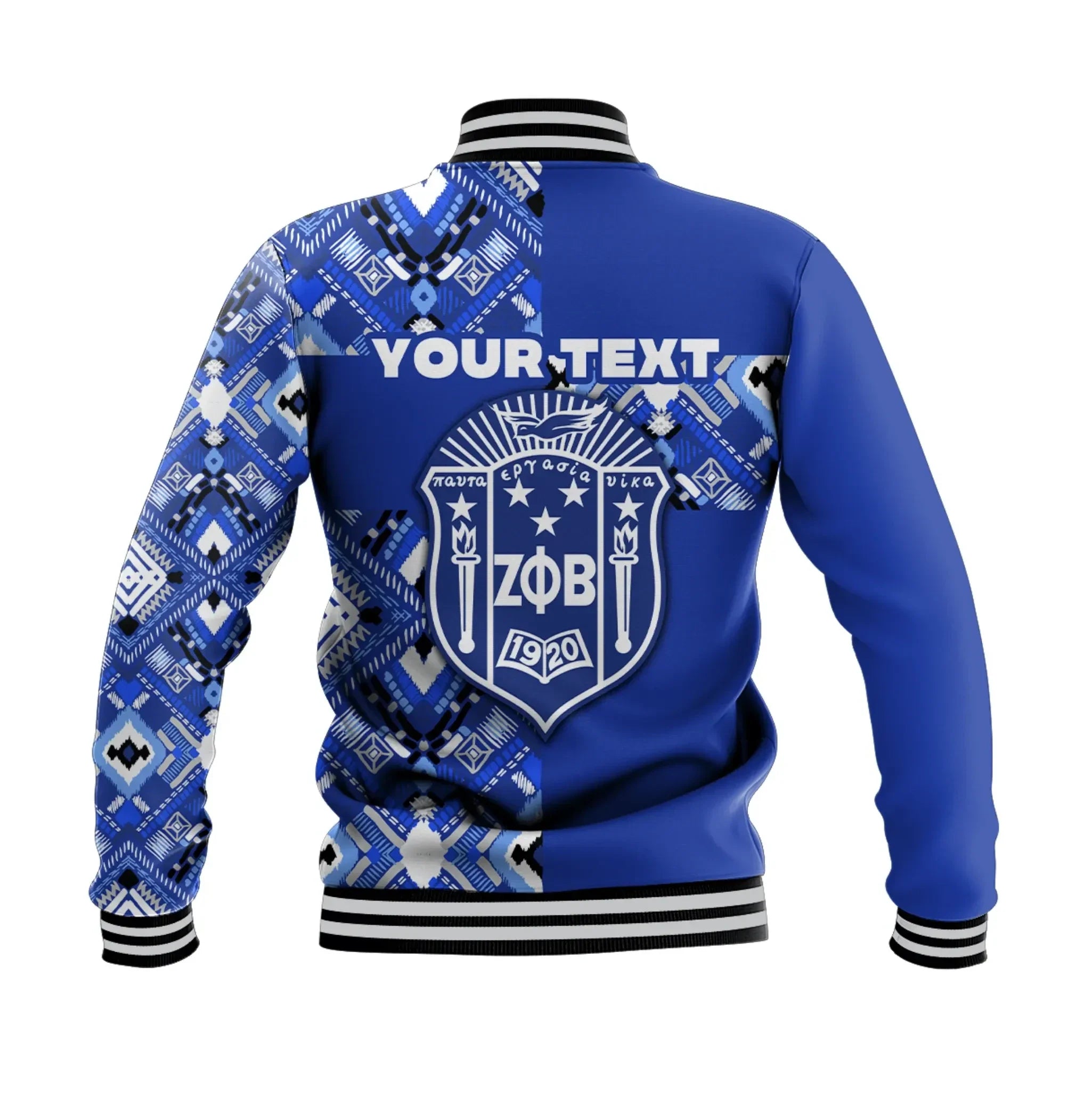 Africa Zone Jacket - Personalised Zeta Phi Beta African Pattern Special Style Baseball Jacket J5