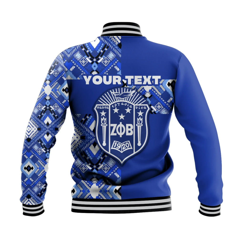 Africa Zone Jacket - Personalised Zeta Phi Beta African Pattern Special Style Baseball Jacket J5