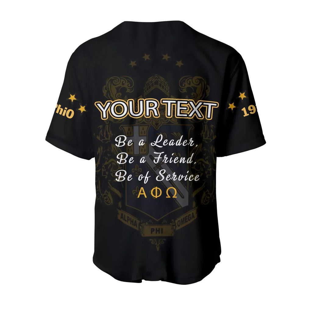 Africa Zone Baseball Jersey - Personalised Alpha Phi Omega The Scout Sign Baseball Jersey J5