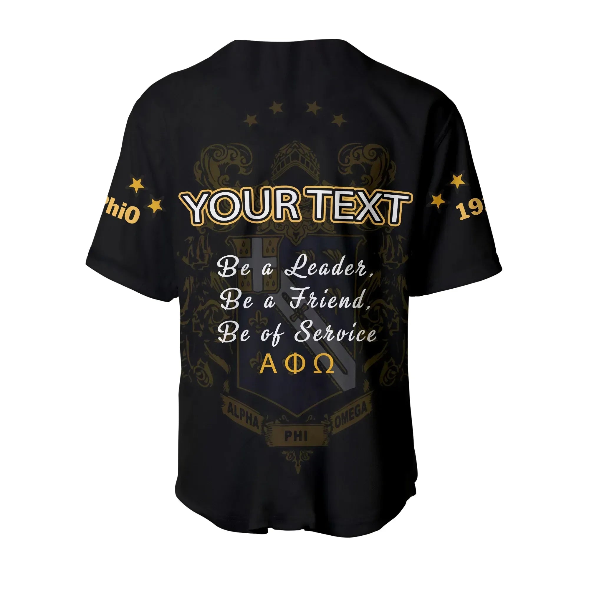 Africa Zone Baseball Jersey - Personalised Alpha Phi Omega The Scout Sign Baseball Jersey J5
