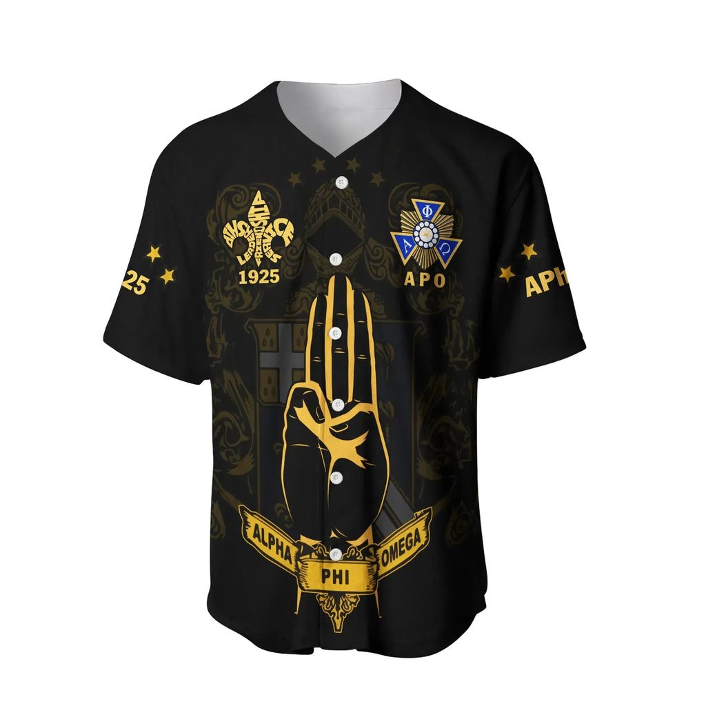 Africa Zone Baseball Jersey - Personalised Alpha Phi Omega The Scout Sign Baseball Jersey J5
