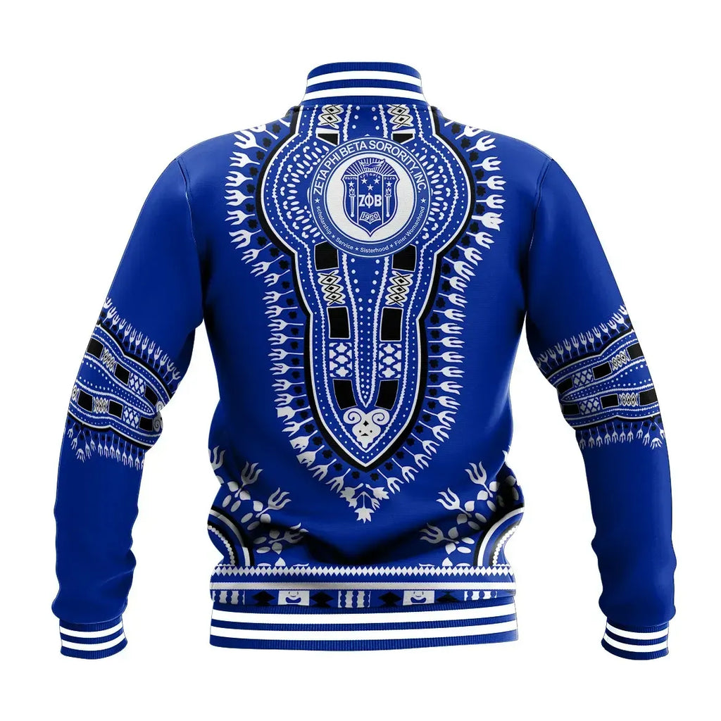 Zeta Phi Beta Dashiki Baseball Jacket