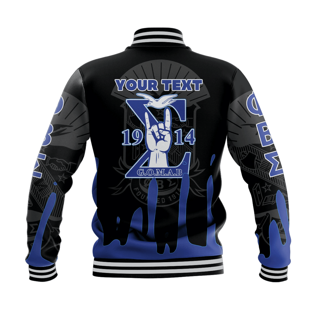 Africa Zone Jacket - PHI BETA SIGMA BASEBALL JACKET SPECIAL STYLE A31