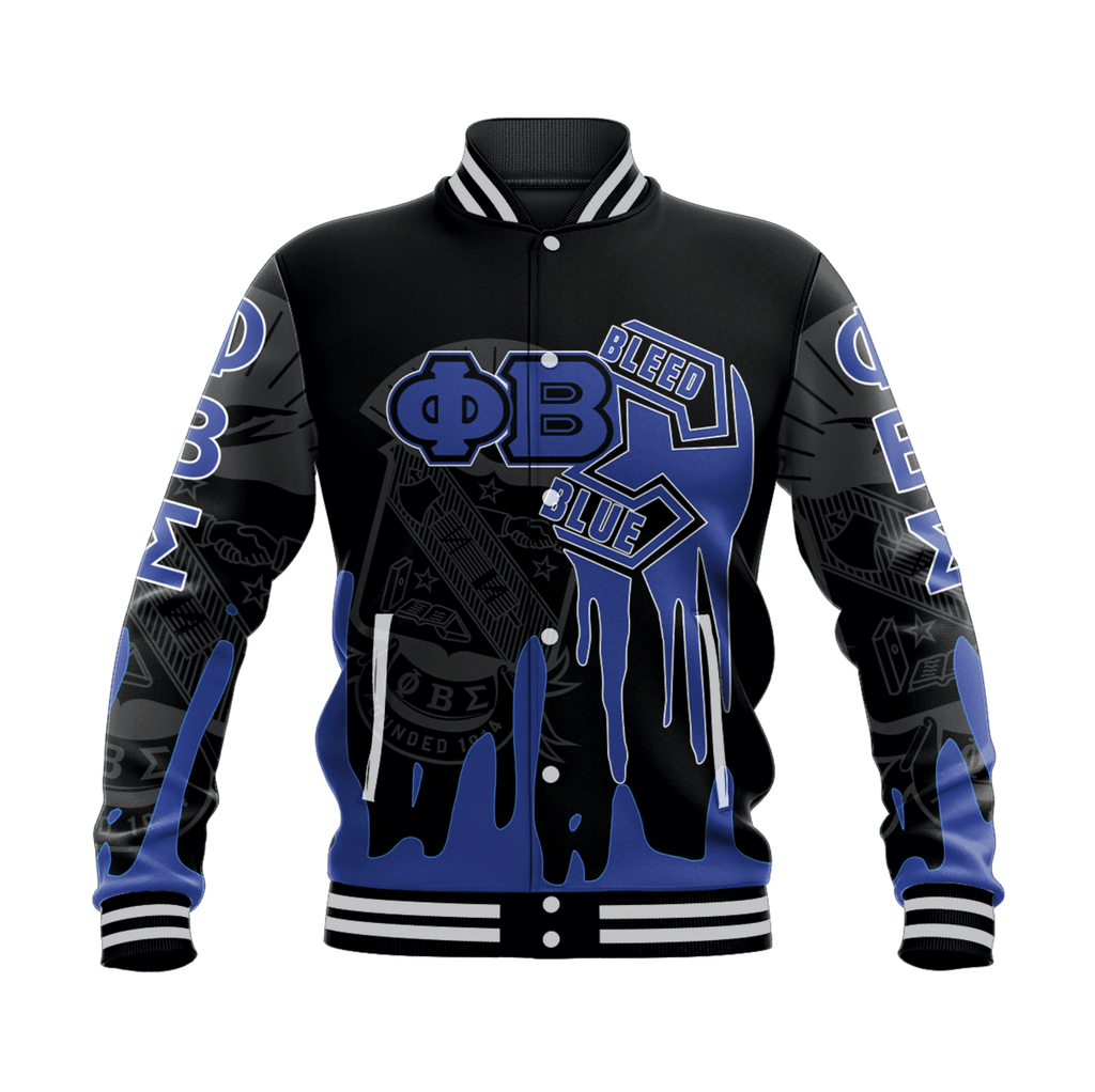 Africa Zone Jacket - PHI BETA SIGMA BASEBALL JACKET SPECIAL STYLE A31
