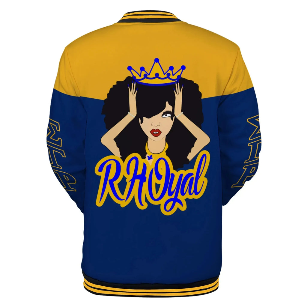 Sigma Gamma Rho Sleeve Zip Bomber Jacket