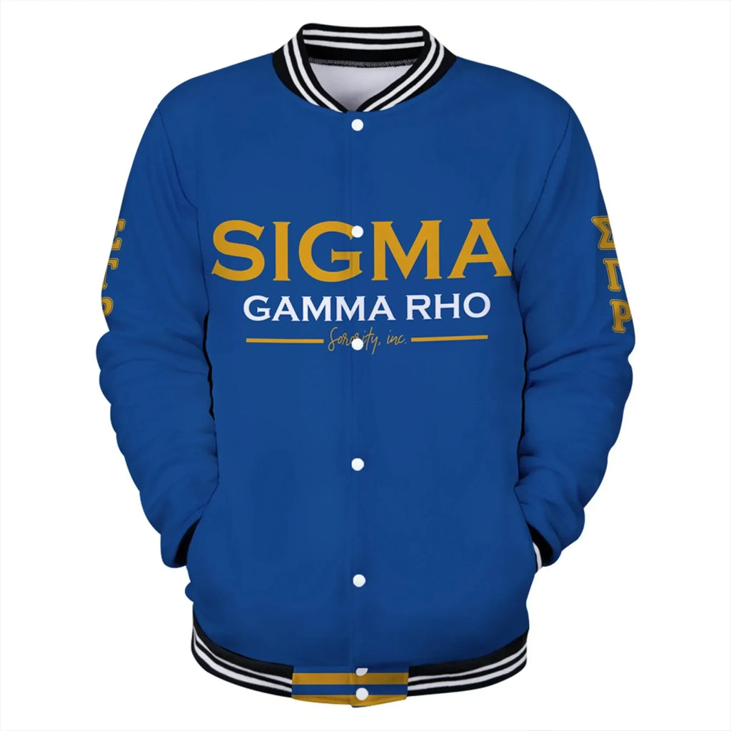 Lux Sigma Gamma Rho Crown Baseball Jacket