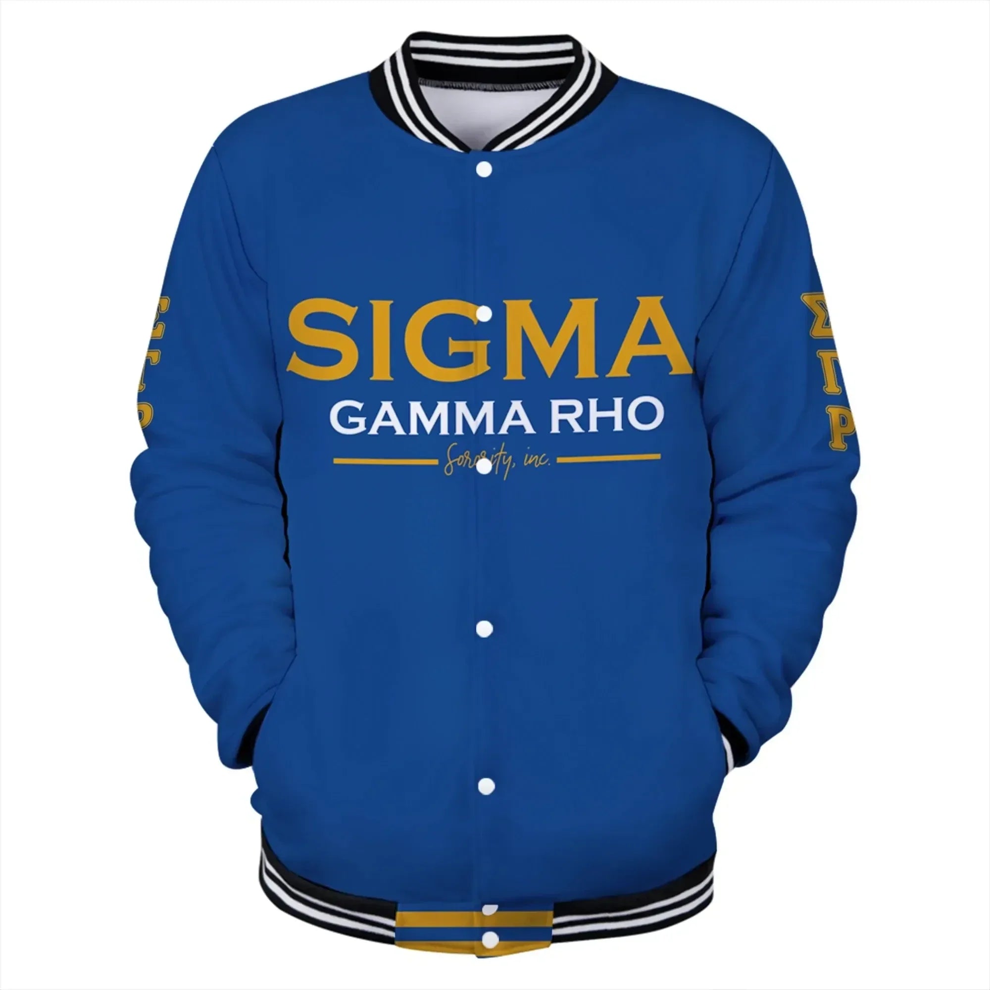 Lux Sigma Gamma Rho Crown Baseball Jacket