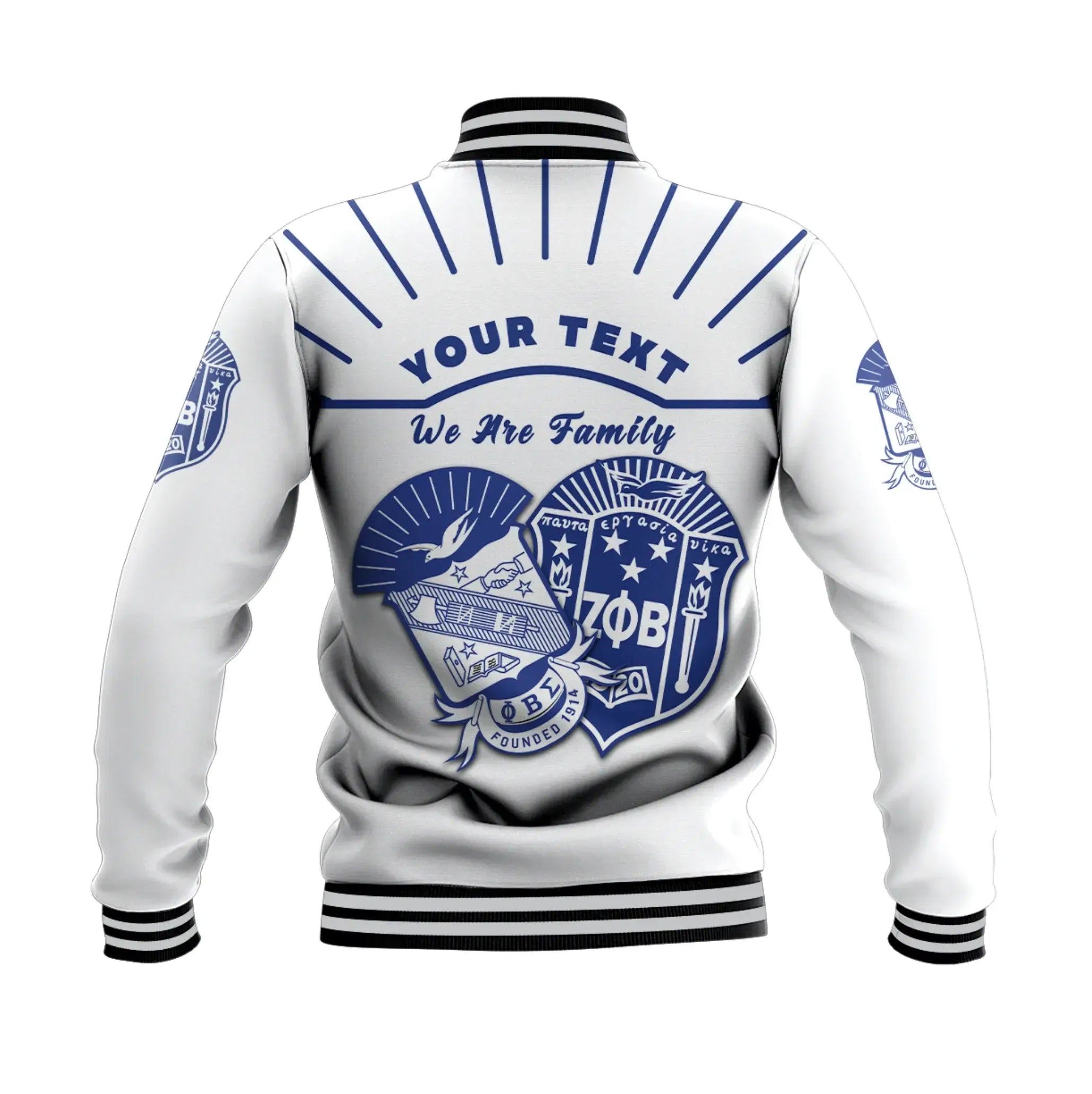 Africa Zone Jacket - Personalised Zeta Phi Beta Sigma Simple Style Baseball Jacket J5