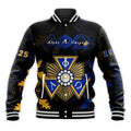 Alpha Phi Omega Mix Oakleaf - Aphio  Baseball Jacket