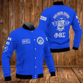 Blue Phi Dove Phi Beta Sigma Baseball Jacket