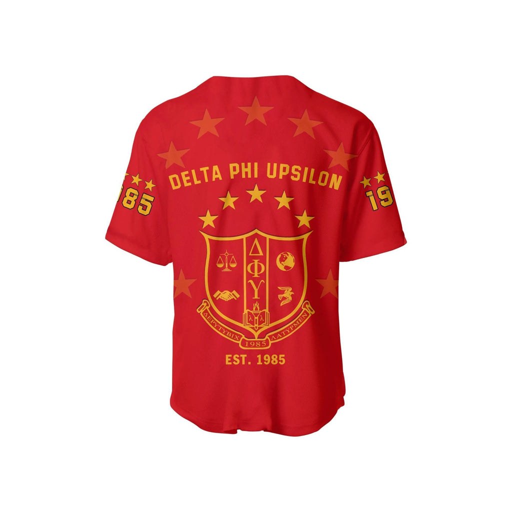 Africa Zone Baseball Jersey - DELTA PHI UPSILON BASEBALL JERSEY PRIDE