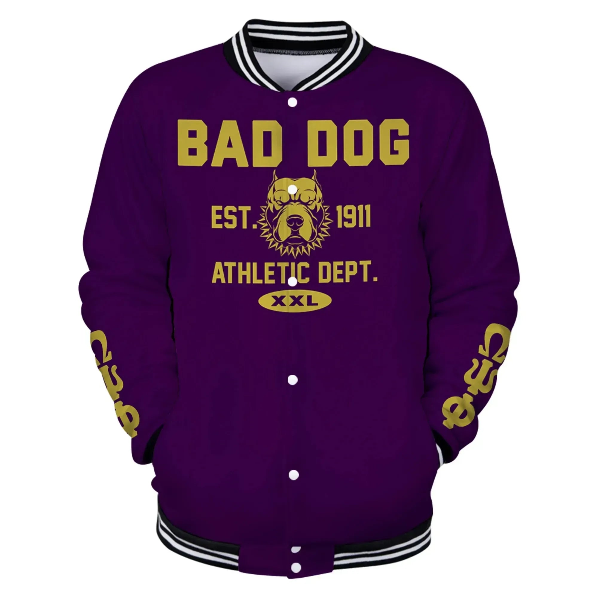 Bad Dog Bruh Baseball Jacket