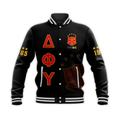 Africa Zone Jacket - DELTA PHI UPSILON BASEBALL JACKET PRIDE (BLACK)