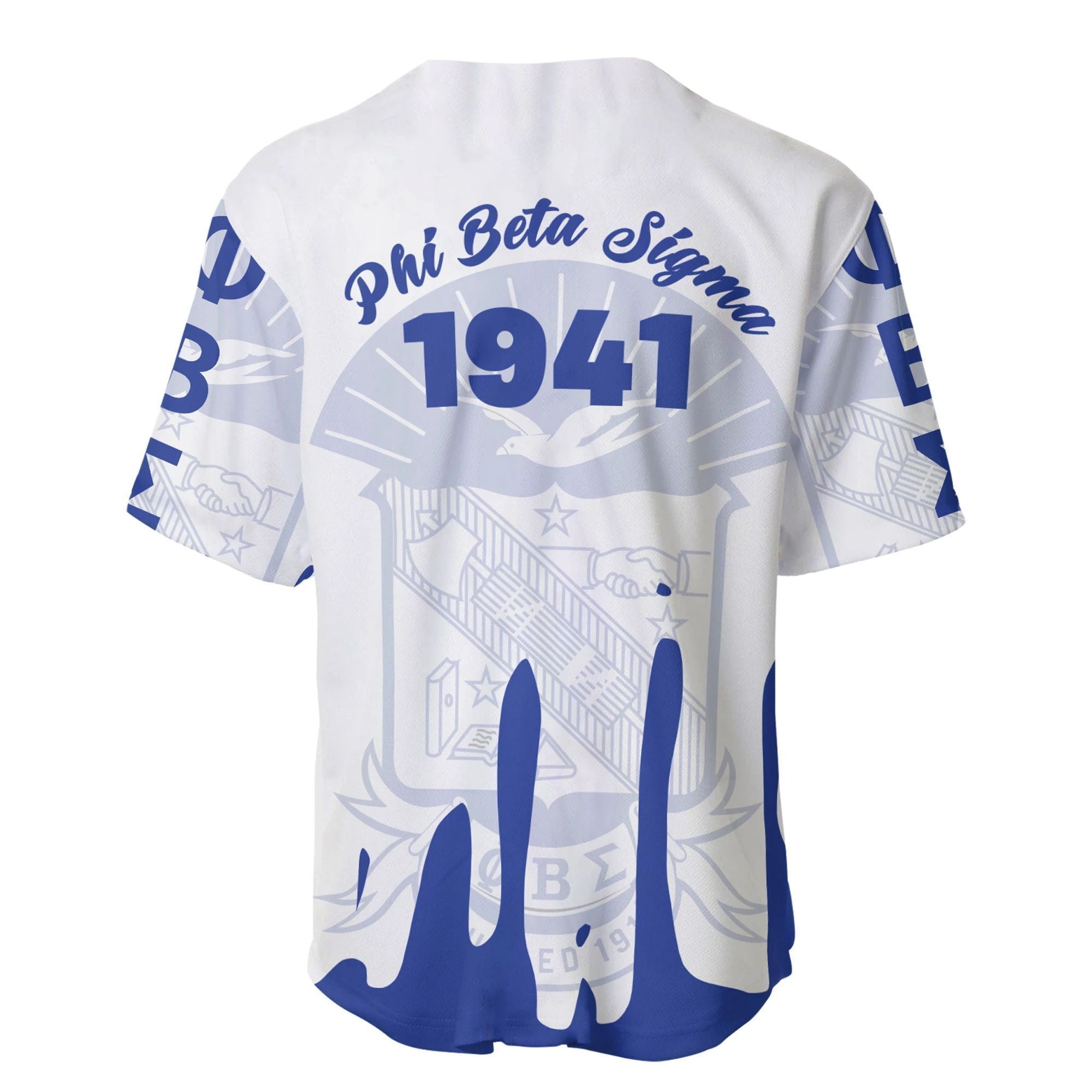 Africa Zone Baseball Jersey - PHI BETA SIGMA BASEBALL JERSEY SIMPLE STYLE A31