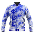 Africa Zone Jacket - PHI BETA SIGMAS 1914 DIAMOND PATTERN BASEBALL JACKET J5
