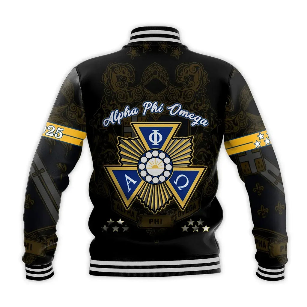 Africa Zone Jacket - Alpha Phi Omega Baseball Jacket J5