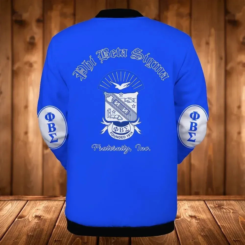 Africa Zone Jacket - Phi Beta Sigma Hoa Style Baseball Jacket J5