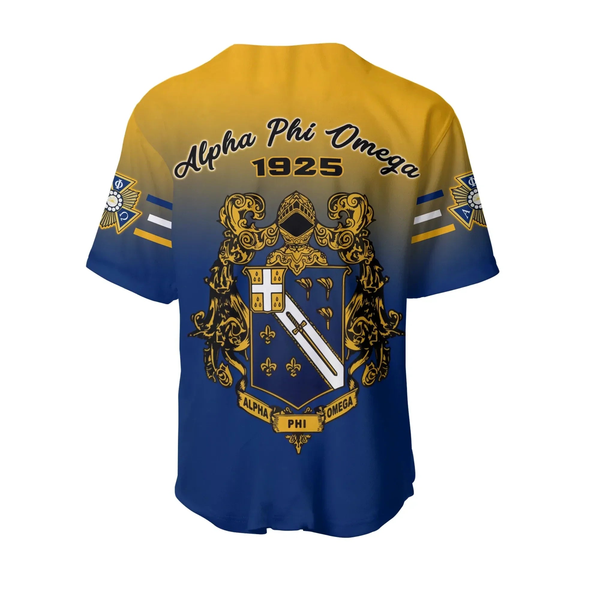 Africa Zone Baseball Jersey - Alpha Phi Omega - Motto APO Baseball Jersey J5