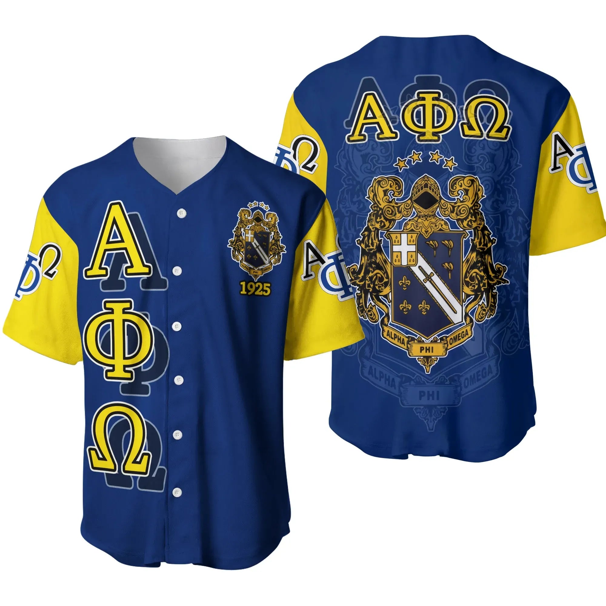 Alpha Phi Omega - Royal Blue Baseball Jersey