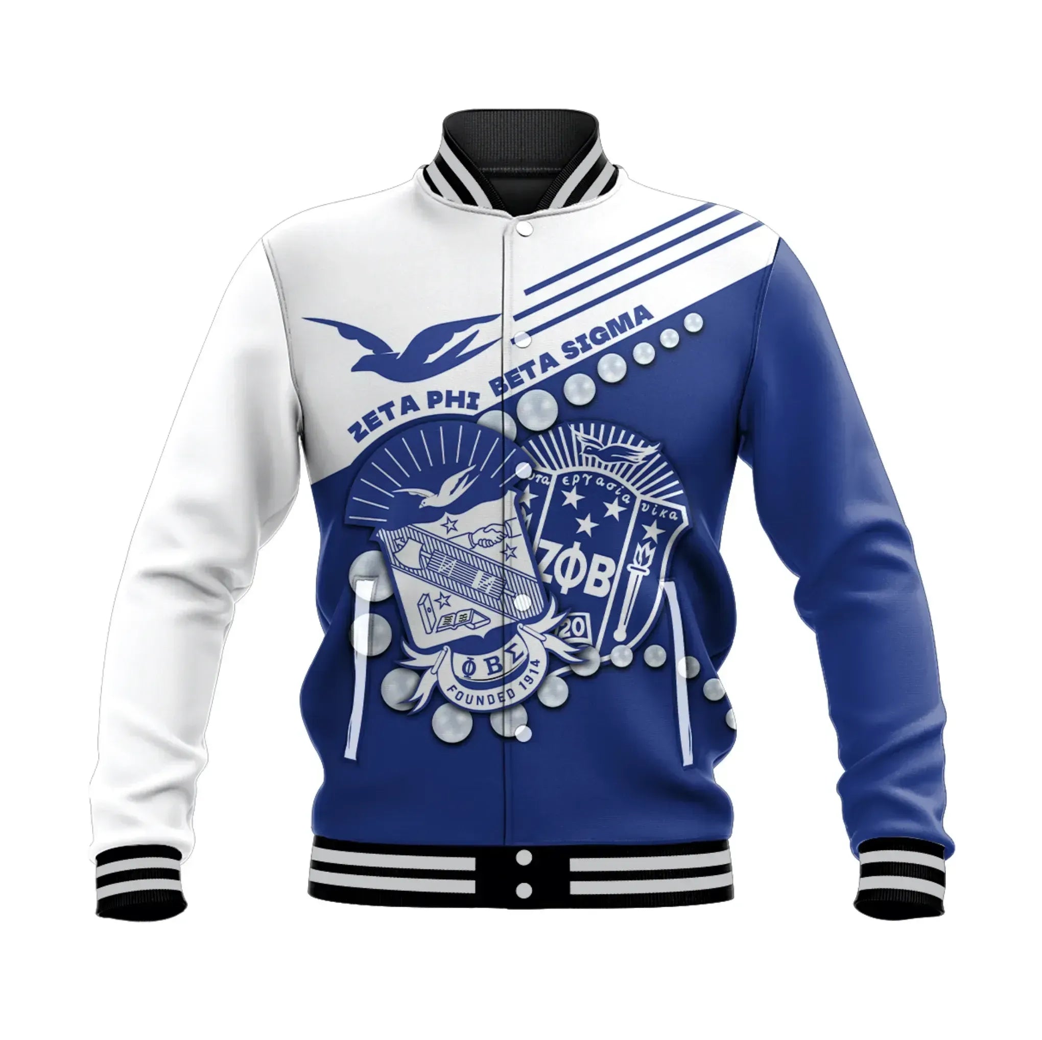 Personalised Zeta Phi Beta Sigma Special Style  Baseball Jacket