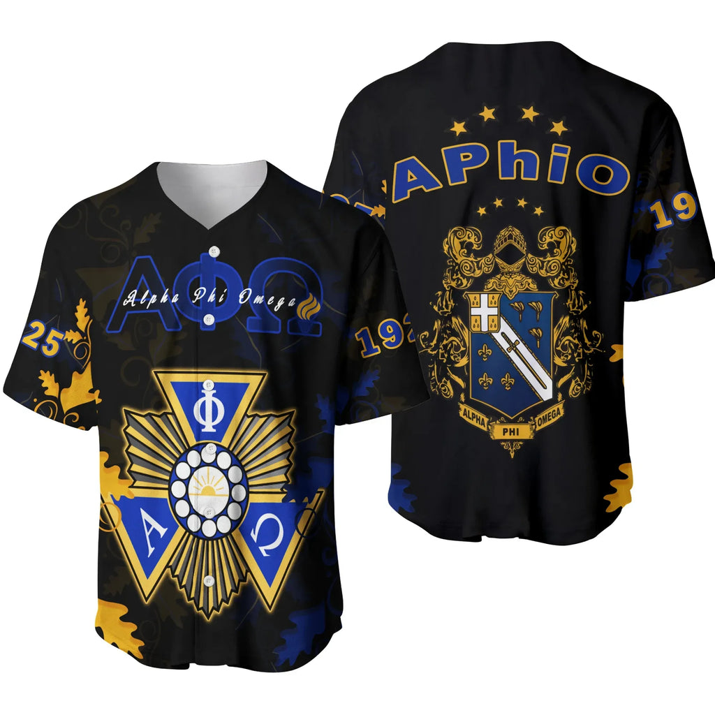 Alpha Phi Omega mix Oakleaf - APhiO Baseball Jersey