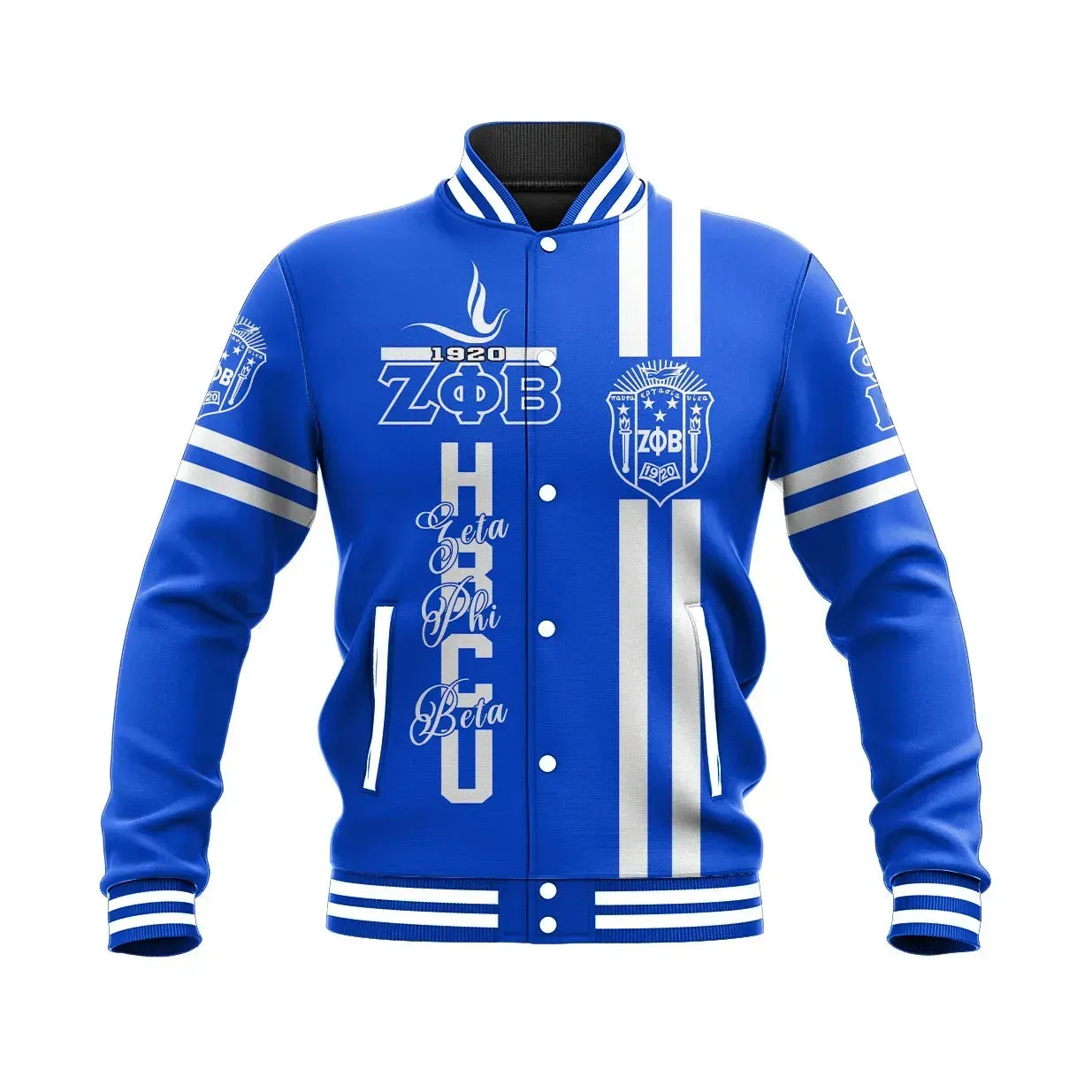 HBCU Zeta Phi Beta Dove Baseball Jacket
