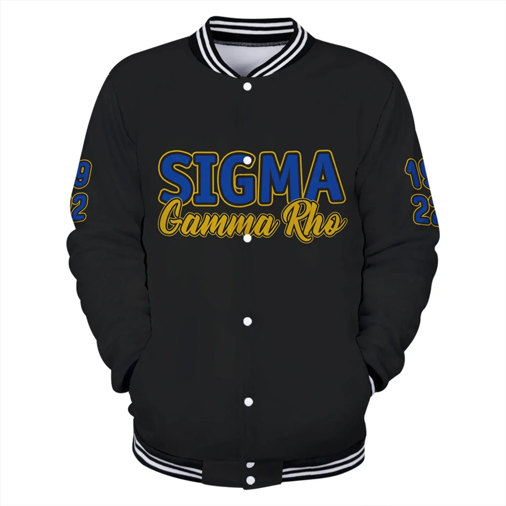 Lux Sigma Gamma Rho Since 1922 Sor Baseball Jacket