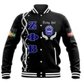 Africa Zone Jacket - Juneteenth Zeta Phi Beta Pretty Girl Baseball Jacket