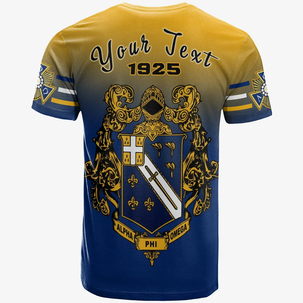 Africa Zone T-shirt - Personalized Alpha Phi Omega - Motto Apo T-shirt J5