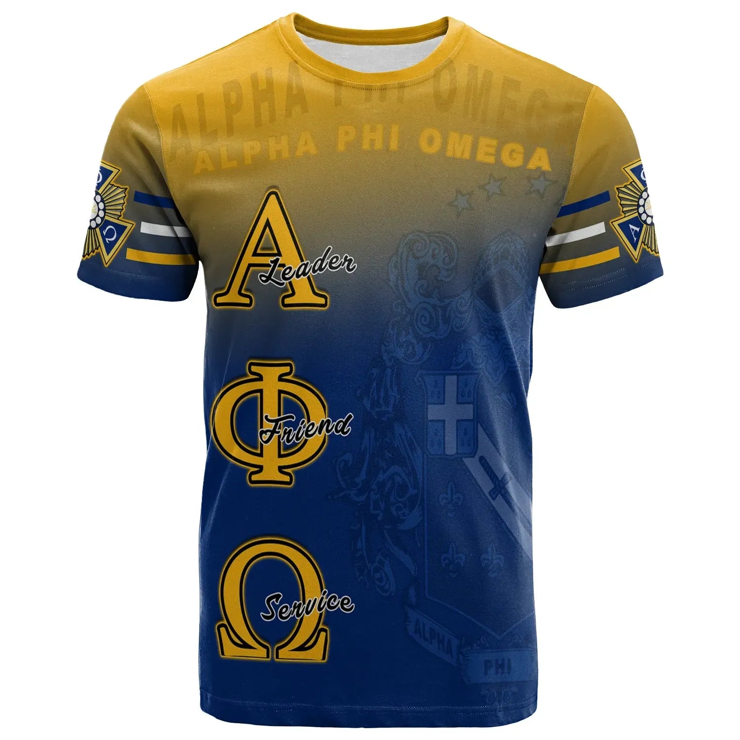 Africa Zone T-shirt - Personalized Alpha Phi Omega - Motto Apo T-shirt J5