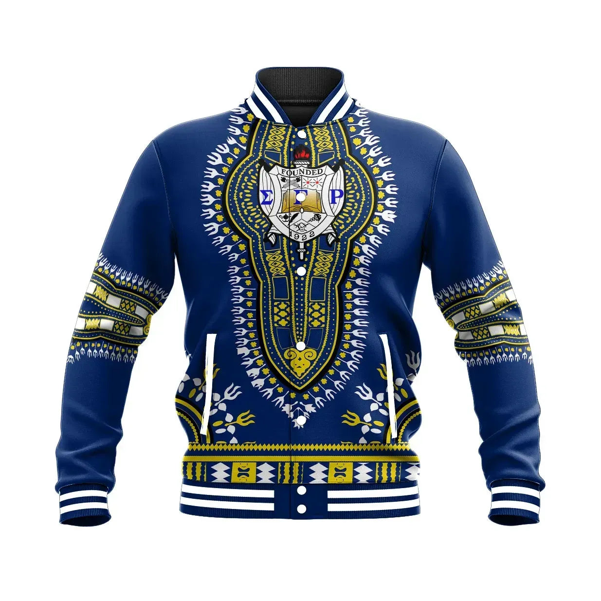 Sigma Gamma Rho Dashiki Baseball Jacket | Africazone.store