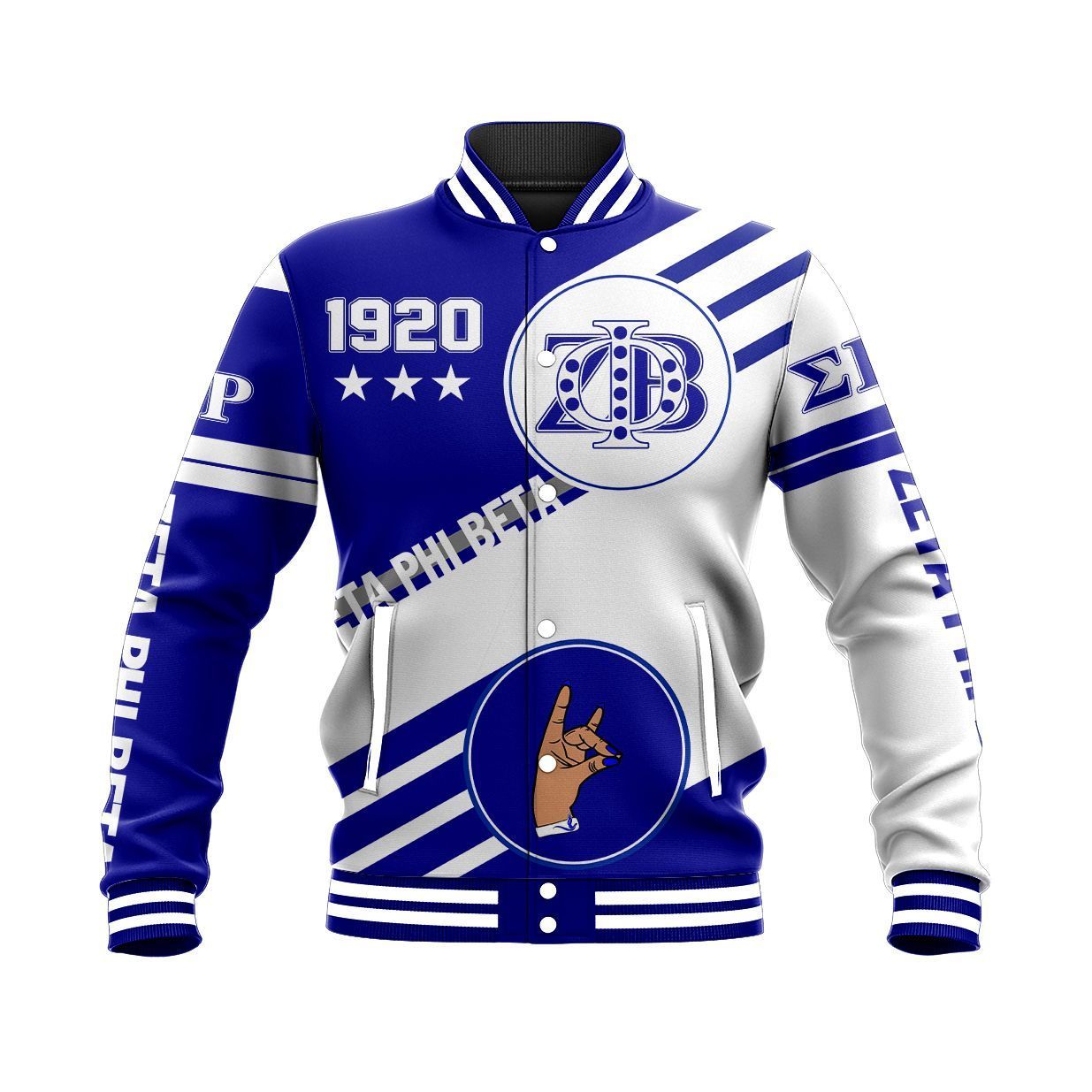 Zeta Phi Beta Swift Balls Baseball Jacket | Africazone.store